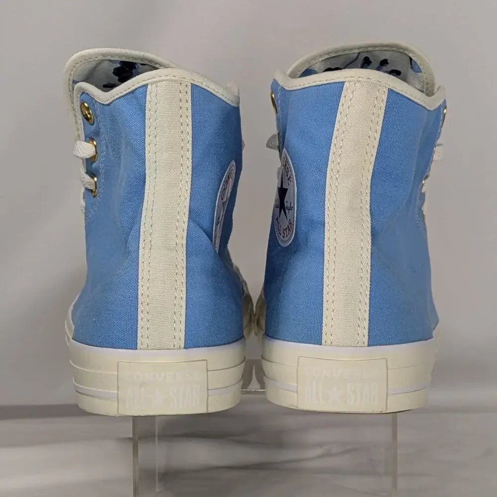 Converse UNT1TL3D Hi Top Canvas Hi Royal Blue White / Floral Print Men Size 11.5